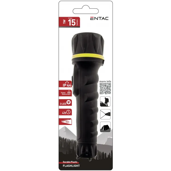 Entac Flashlight 2AA Plastic