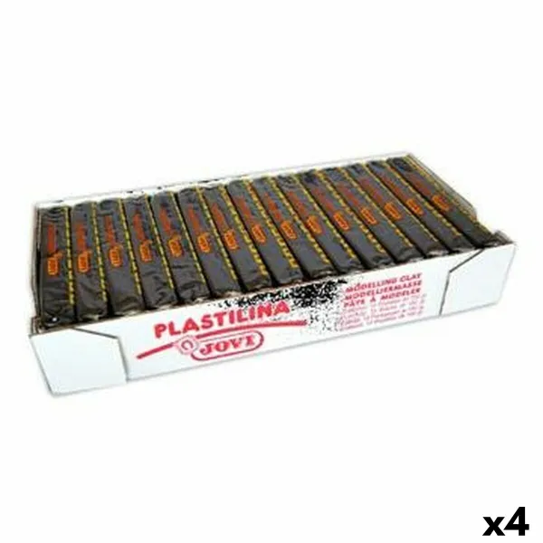 Пластилин для моделирования Jovi Чёрный 150 g 15 Предметы (4 штук)