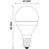 LED Mini Globe E14 6,5W WW