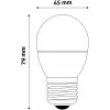 LED Mini Globe E27 6,5W WW