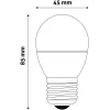 LED Mini Globe E27 6,5W NW