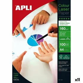 Глянцевая фотобумага Apli Colour Laser A4 100 Листья (11 штук)