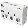 LED Mini Globe E27 6,5W NW 3-Pack