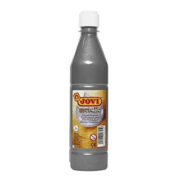Tempera Jovi Silver 500 ml Metallic (6 Units)