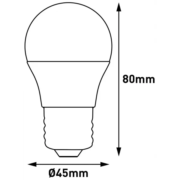 LED Mini Globe E27 6,5W NW 3-Pack