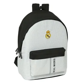 Kannettavan reppu Real Madrid C.F. 24/25 Valkoinen Harmaa 31 x 44 x 18 cm 15,6"