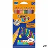 Цветные карандаши Bic KIDS EVOLUTION STRIPES Разноцветный 12 Предметы (12 штук)