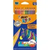 Spalvoti pieštukai Bic KIDS EVOLUTION STRIPES Spalvotas 12 Dalys (12 vnt.)