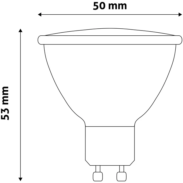 LED Spot Wide Angle GU10 4W WW