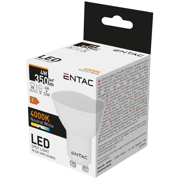 LED Spot Wide Angle GU10 4W NW