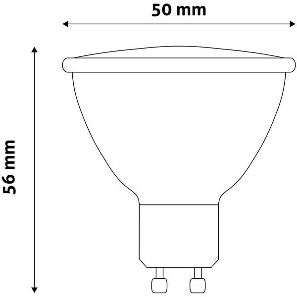 LED Spot Wide Angle GU10 6,5W WW