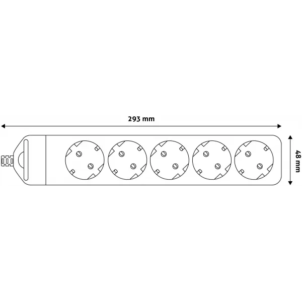 Rewireable 5 Sockets