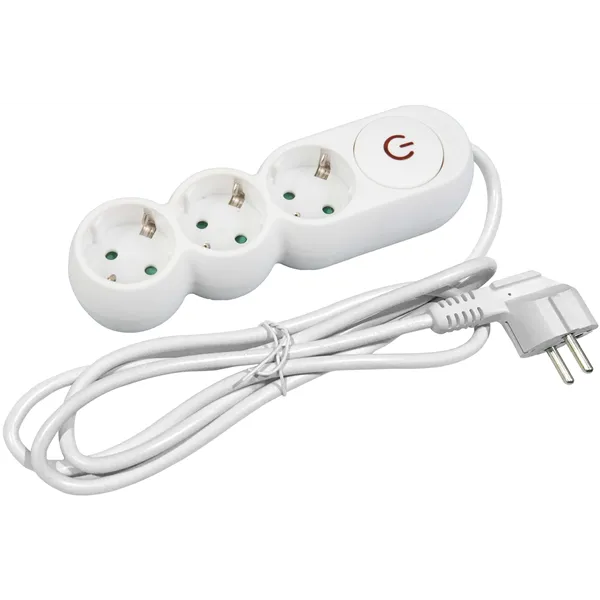 Socket Extension Cord D1 3 Entac Sockets With Switch 1.5m 3G1.5