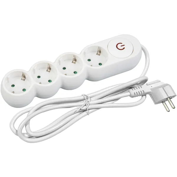 Socket Extension Cord D1 4 Entac Sockets With Switch 1.5m 3G1.5