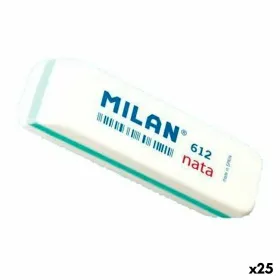 Pyyhekumisetti Milan 612 NATA Valkoinen 7,8 x 2,3 x 1,2 cm 12 Kappaletta (25 osaa)