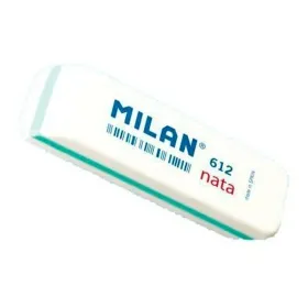 Pyyhekumisetti Milan 612 NATA Valkoinen 7,8 x 2,3 x 1,2 cm 12 Kappaletta (25 osaa)