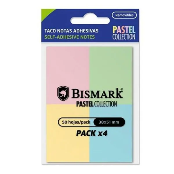 Стикеры для записей Bismark Разноцветный 38 x 51 mm (24 штук)