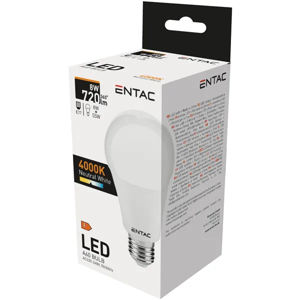 LED Globe E27 8W NW