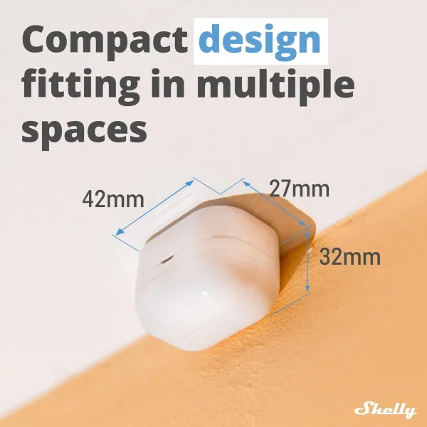 Movement Sensor Shelly Plus Motion2 3 V White