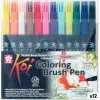 Set of Felt Tip Pens Talens Sakura KOI Multicolour 12 Pieces (12 Units)