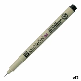 Фетр Talens Sakura PIGMA MICRON 04 Чёрный (12 штук)