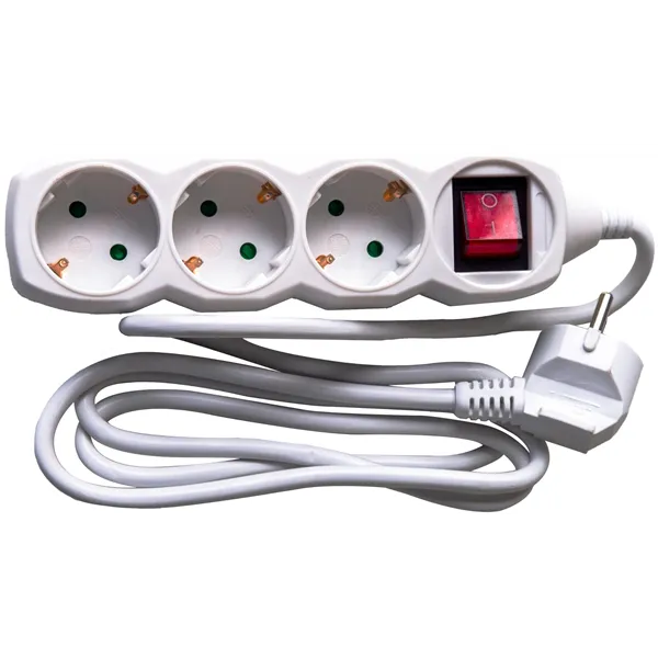 Socket Extension Cord S1 3 Sockets With Switch 1.5m