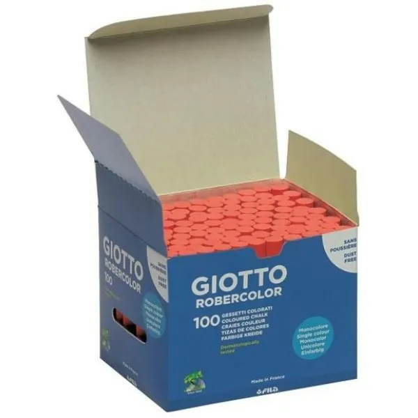 Мелка Giotto Robercolor Красный 16 штук 100 Предметы