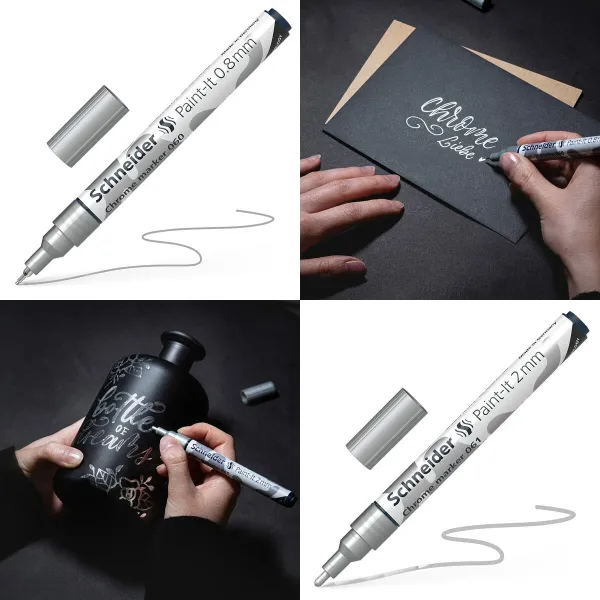 Marķieru komplekts Schneider PAINT-IT 2 CHROME metāls (2 gb.)