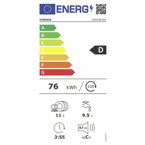 Astianpesukone Hisense HS543D10X