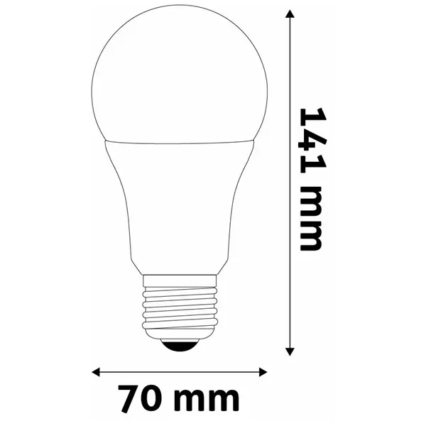 LED Globe E27 18W WW