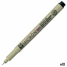 Фетр Talens Sakura PIGMA MICRON 005 Чёрный (12 штук)