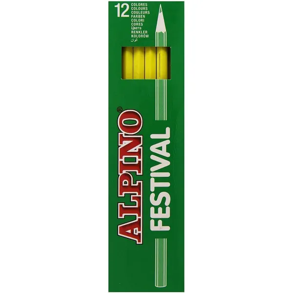 Spalvoti pieštukai Alpino Festival Geltona 12 Dalys (10 vnt.)