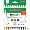 Set of Felt Tip Pens Alpino Double Multicolour 12 Pieces (24 Units)