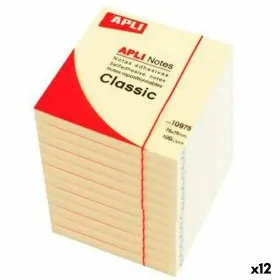Tarralaput Apli CLASSIC Keltainen 75 x 75 mm (12 osaa)