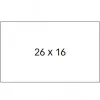 Sarakstu Birkas Apli Balts 26 x 16 mm 6 Daudzums (30 gb.)
