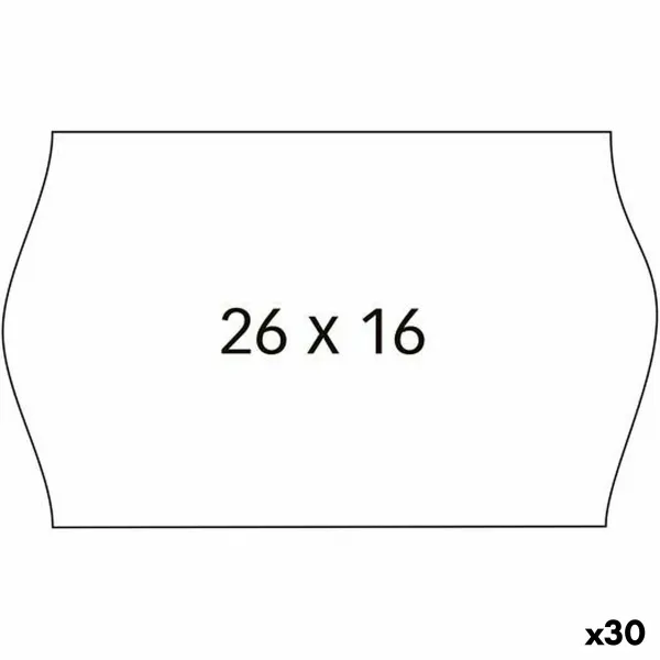 Рулон этикеток Apli Белый 26 x 16 mm 6 Предметы (30 штук)