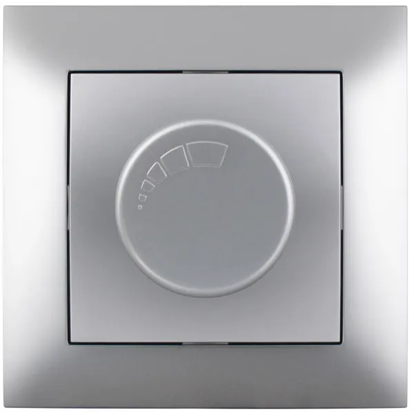 Arnold Recessed wall switch dimmer max.200W Silver