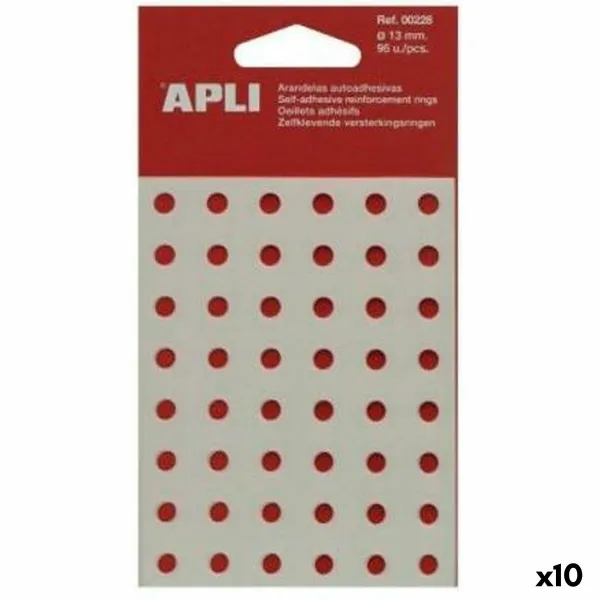 Aluslevyt Apli Läpinäkyvä Ø 13 mm 96 Kappaletta (10 osaa)