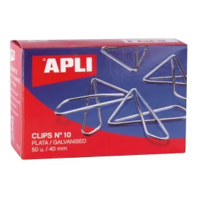 Clips Apli MARIPOSA Nº 10 Silver 40 mm (10 Units)
