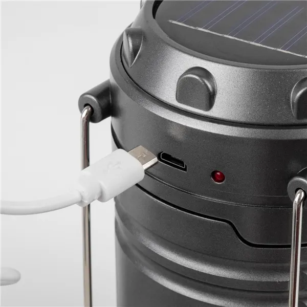 Entac Camping Lantern Solar Powered Plastic 5v - 18650 holds.