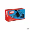 Зажимы Apli Чёрный Серебристый 51 mm (36 штук)