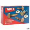 Металлические переплётчики Apli Позолоченный 50 mm 100 Предметы (50 штук)