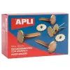 Металлические переплётчики Apli Позолоченный 50 mm 100 Предметы (50 штук)