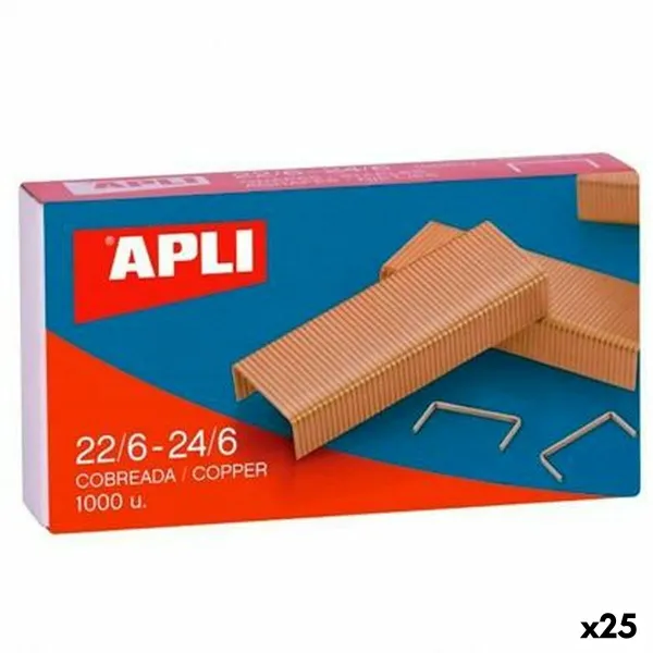 Kabės Apli 22/6-24/6 6 mm 10 Dalys (25 vnt.)