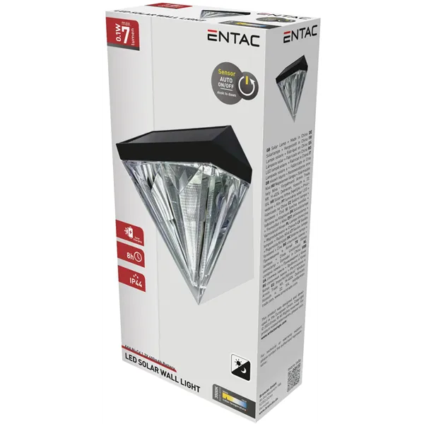 Solar Diamond shaped Plastic Lamp