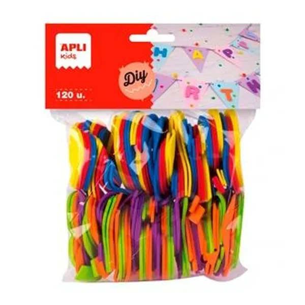 Gumija Eva Apli Daudzkrāsains Gumija Eva Cipari 5 cm (5 gb.)
