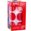 Stickers Apli Gomets Red Circular (36 Units)