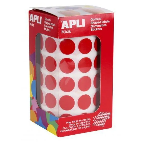 Hаклейки Apli Gomets Красный Круглый (36 штук)