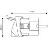 Rewireable IP20 Plug Earthed with Pull tab