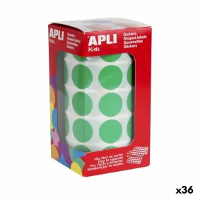 Hаклейки Apli EXTRA PROTECTION Зеленый Круглый (36 штук)